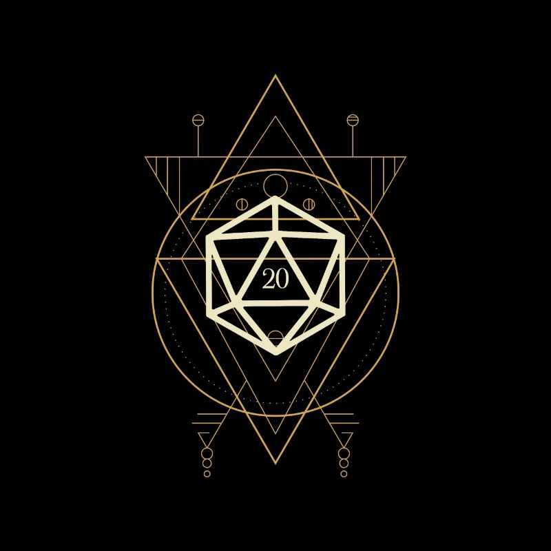 Esoteric Polyhedral D20 Dice Tabletop Rogue