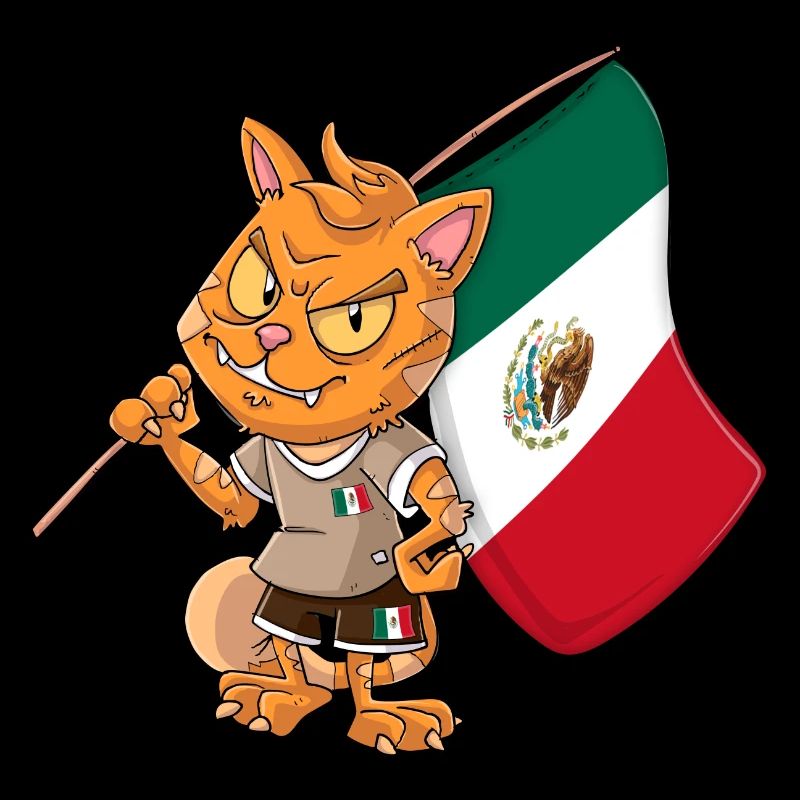 Mexico Fan Cat