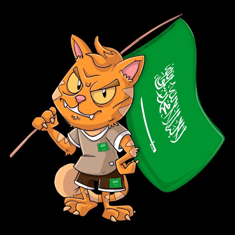 Saudi Arabien Fan Katze