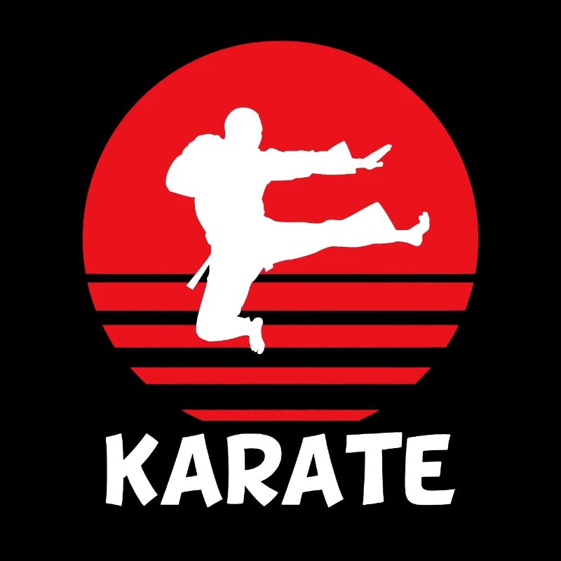 Combat d'arts martiaux de karaté