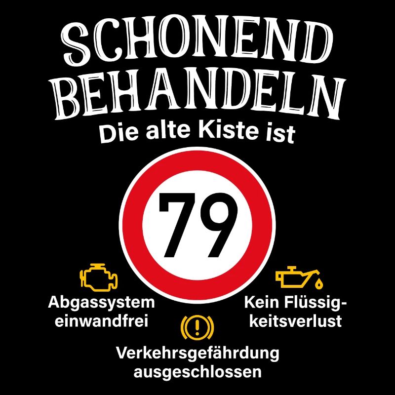 79. Geburtstag Schonend Behandeln 79 Alte Kiste 79
