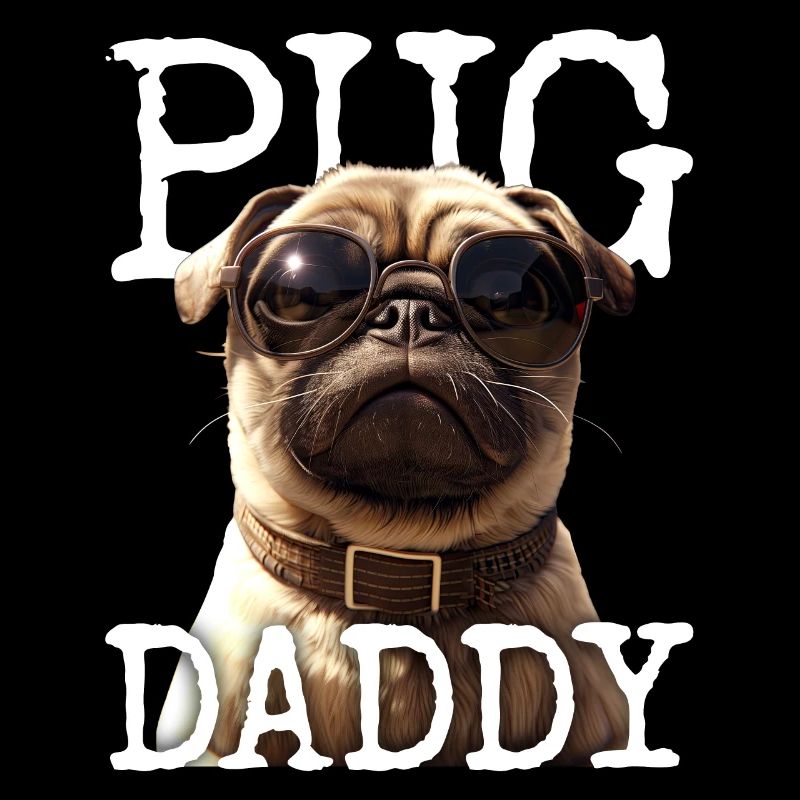 Pug Daddy Mops Papa Vatertag Pug Dad Süßer Mops