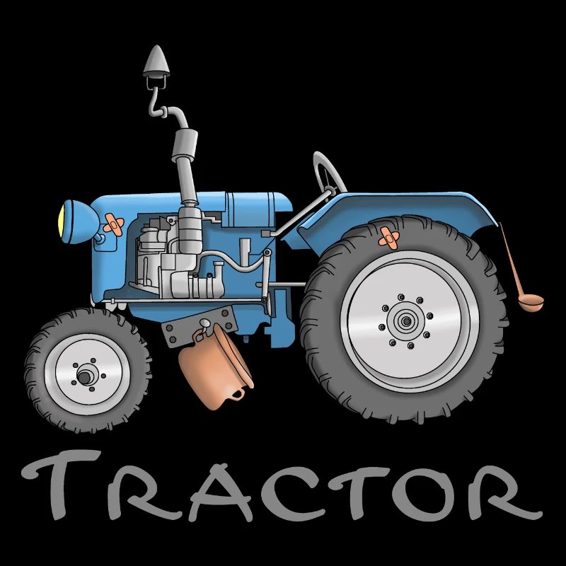 Lustiger Traktor Comic Cartoon Kinder