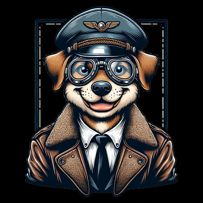 Pilote de chien mignon