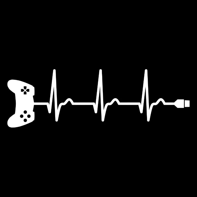 EKG - Herzkurve - Puls - Gamer - Controller