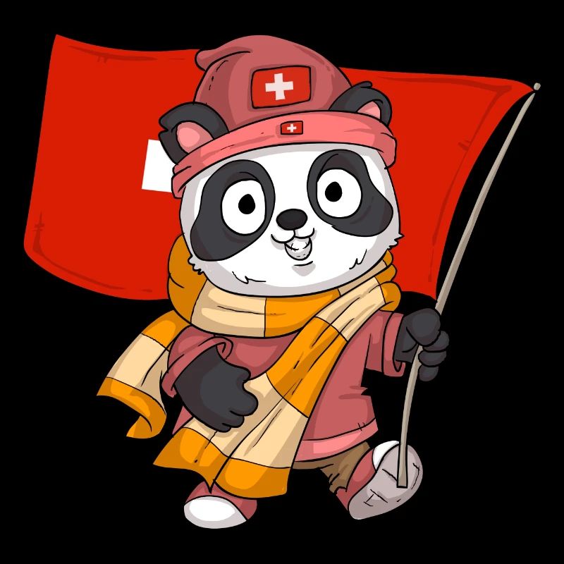 Schweiz Pandas Fan