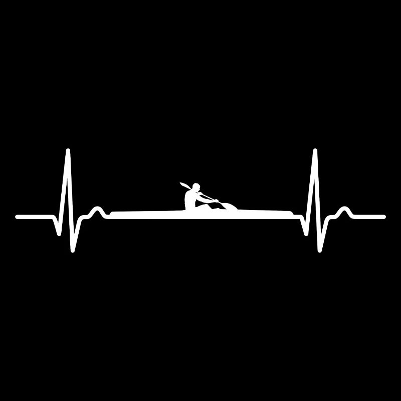 Courbe ECG - Courbe du cœur - Canoë de course - Kayak
