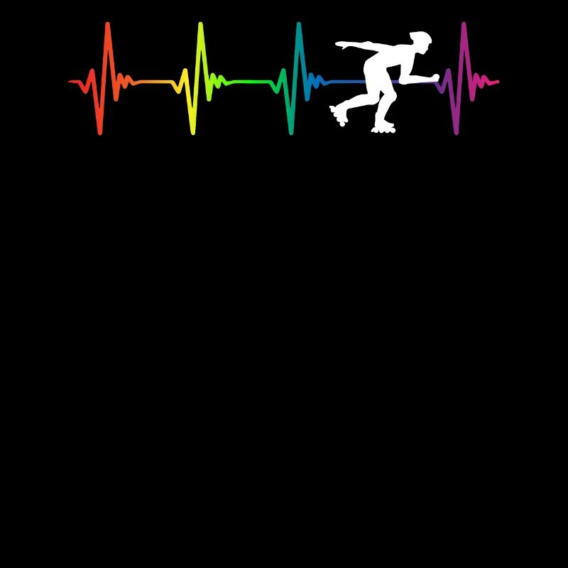 Roller Blade Rainbow Heartbeat