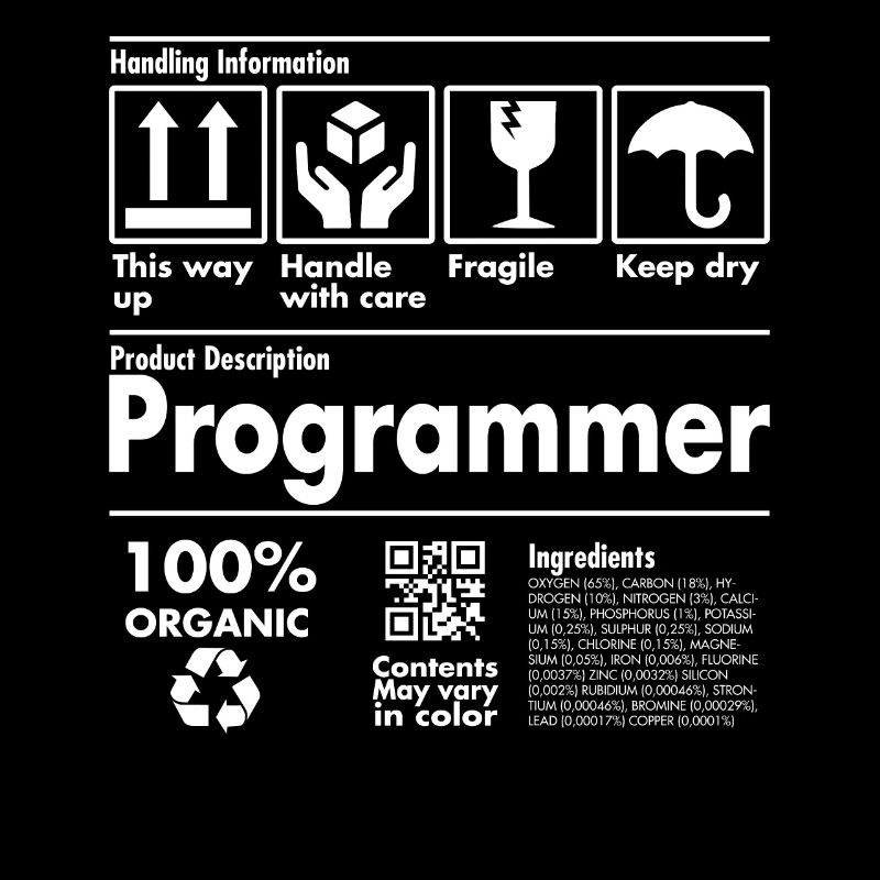 Description du produit T-Shirt - Programmer Edition