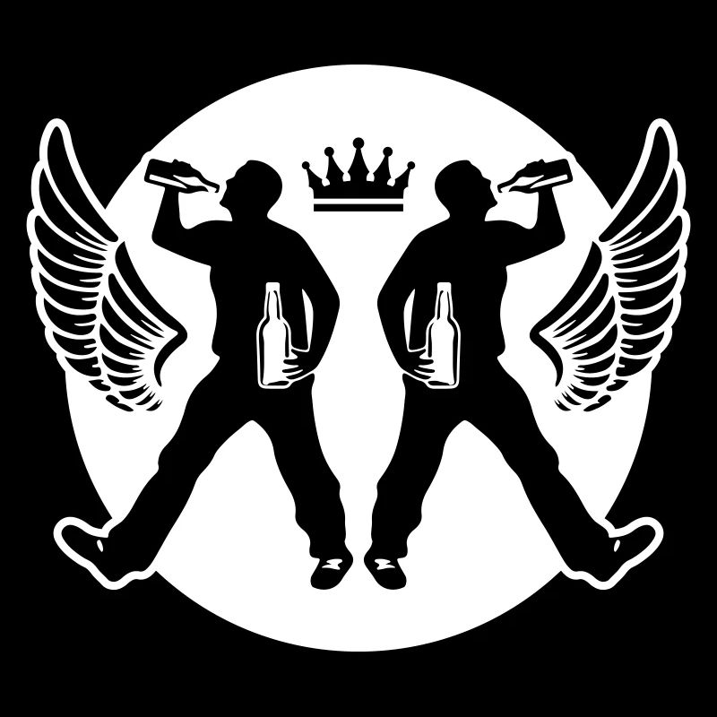 Drinking Bier Silhouette