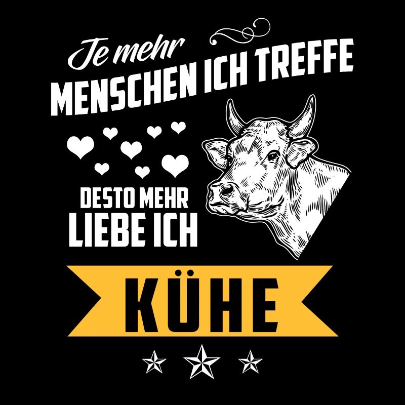 Plus je rencontre de gens, plus j'aime les vaches Bauer