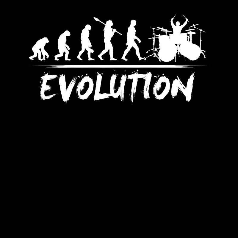 Schlagzeuger Evolution Musik