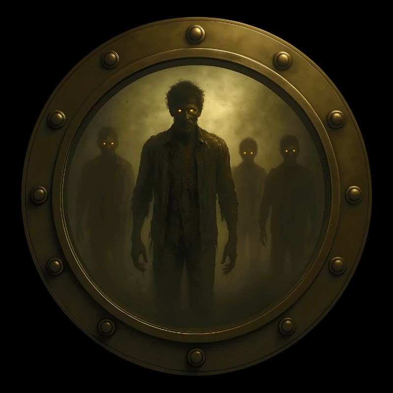 Conception de hublot Apocalypse zombie