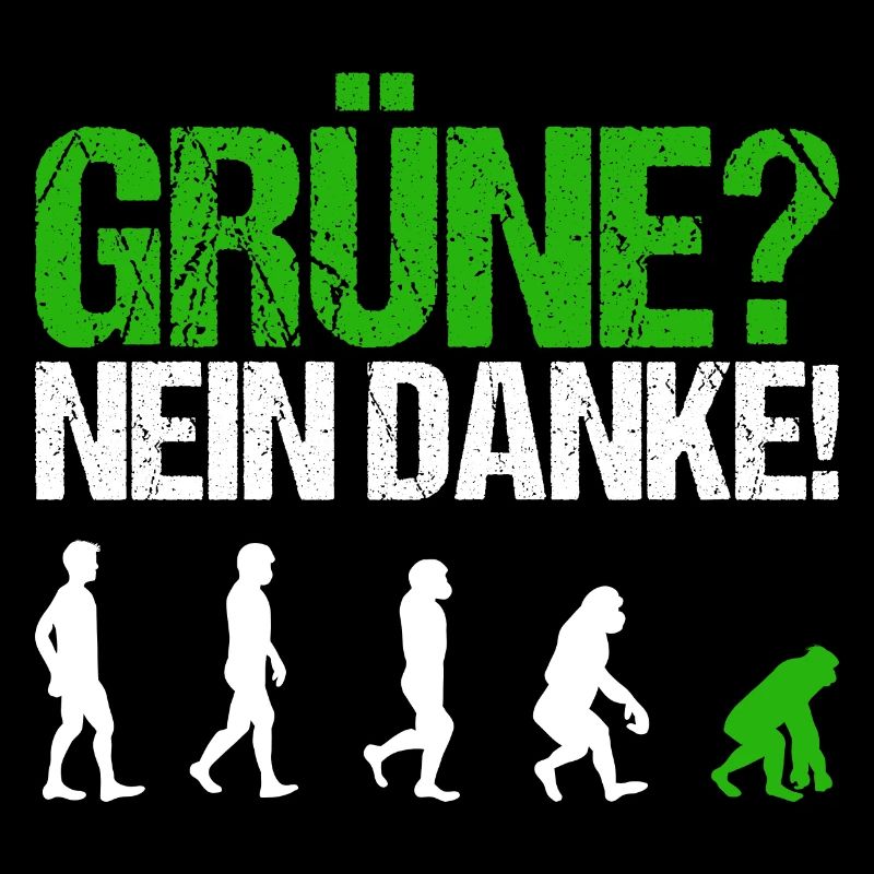 Grüne nein danke Spruch Geschenk