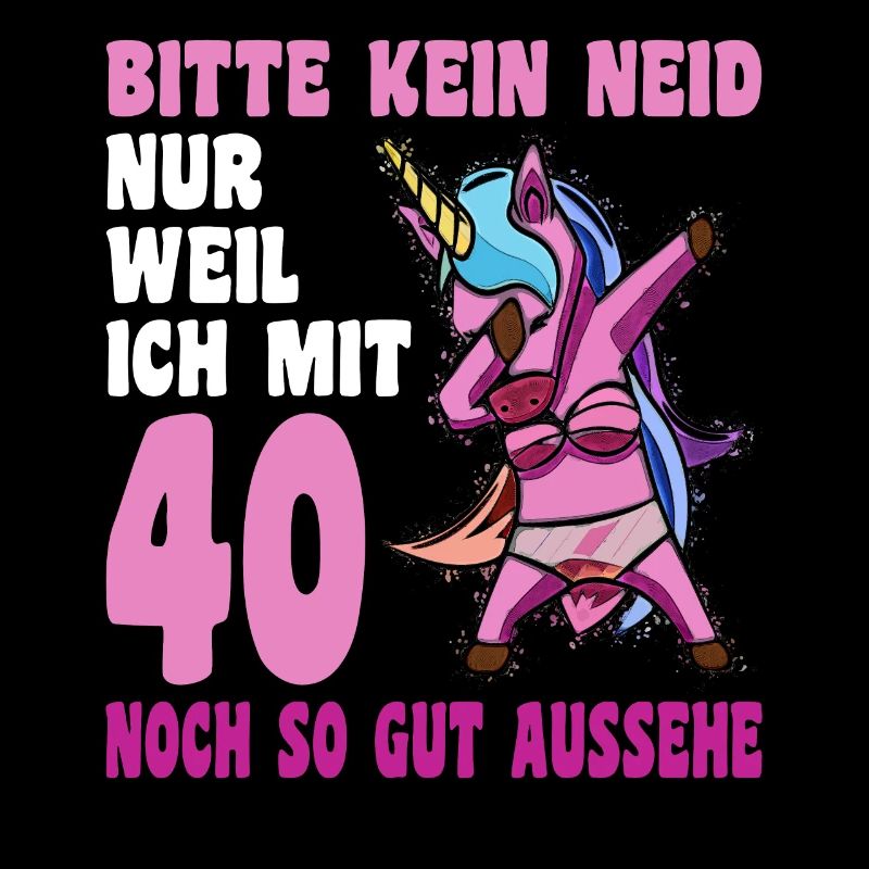 40. Geburtstag 40 Jahre dabbing Einhorn Geschenk