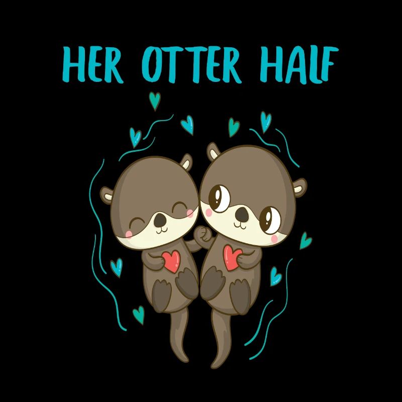 Otter Her Otter half Valtinstag Partner Outfit