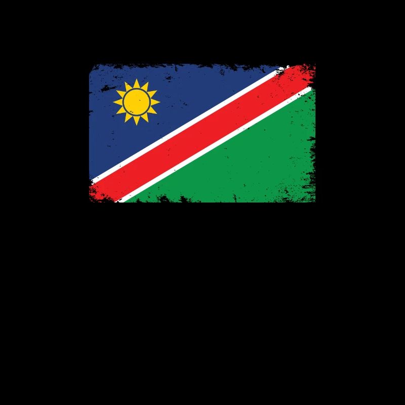 Namibia Herzschlag Flagge Vintage Namibia