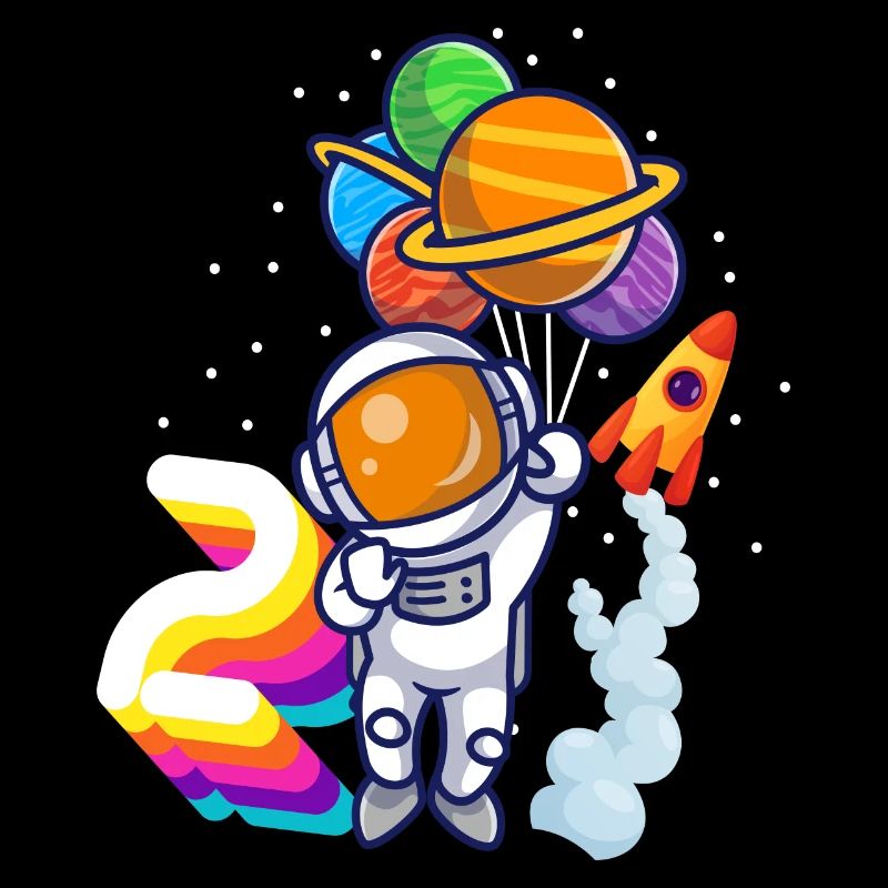 Cadeau astronaute 2e anniversaire Space Boy