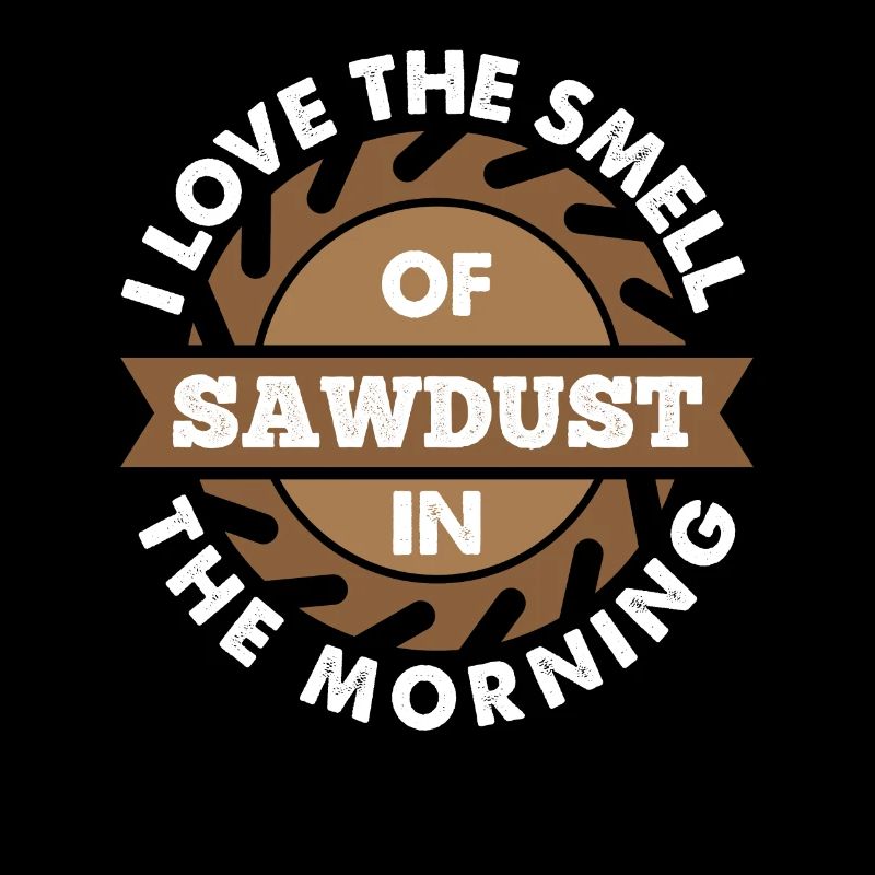 Carpenter profession Sawdust in the morning