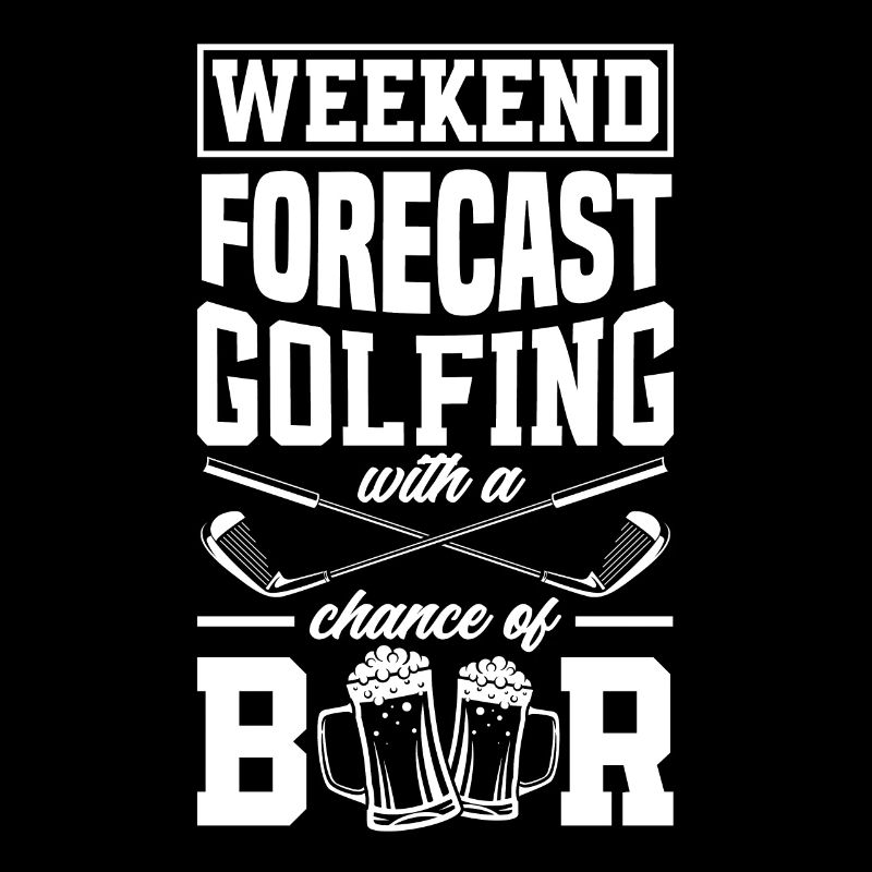 Golf Weekend Beer Drink Golf
