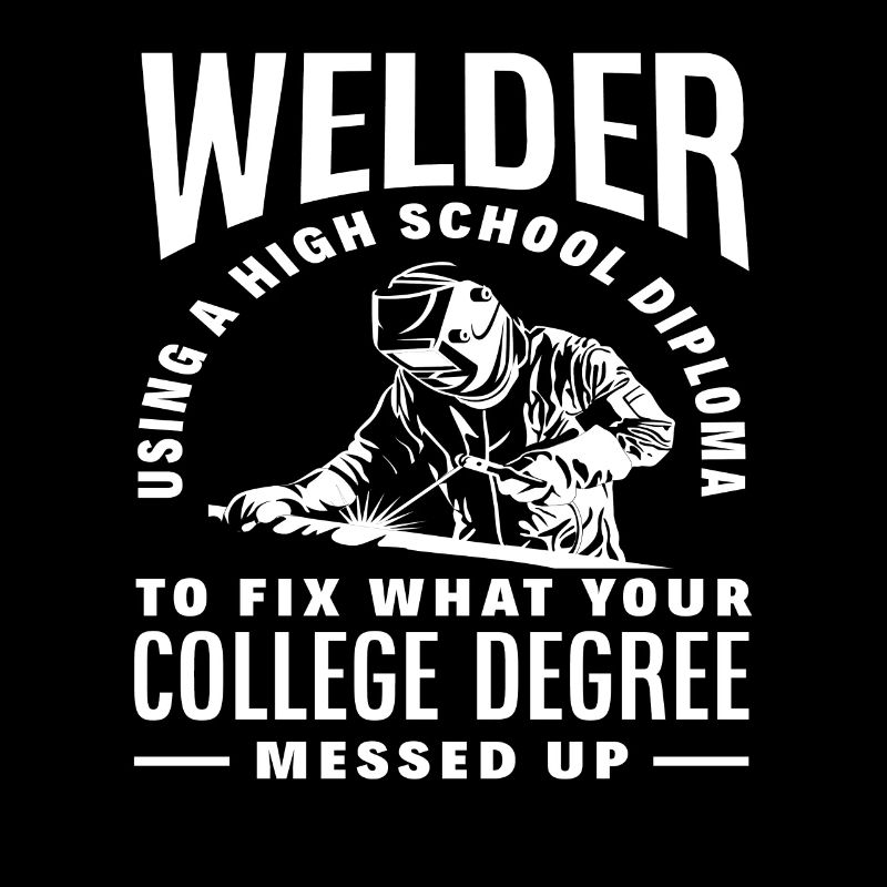 Welder with high school diploma repaired
