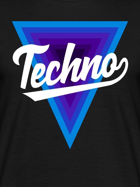 Techno Lover Triangle Design