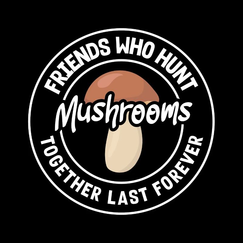 Des amis cueilleurs de champignons chassent ensemble des champignons