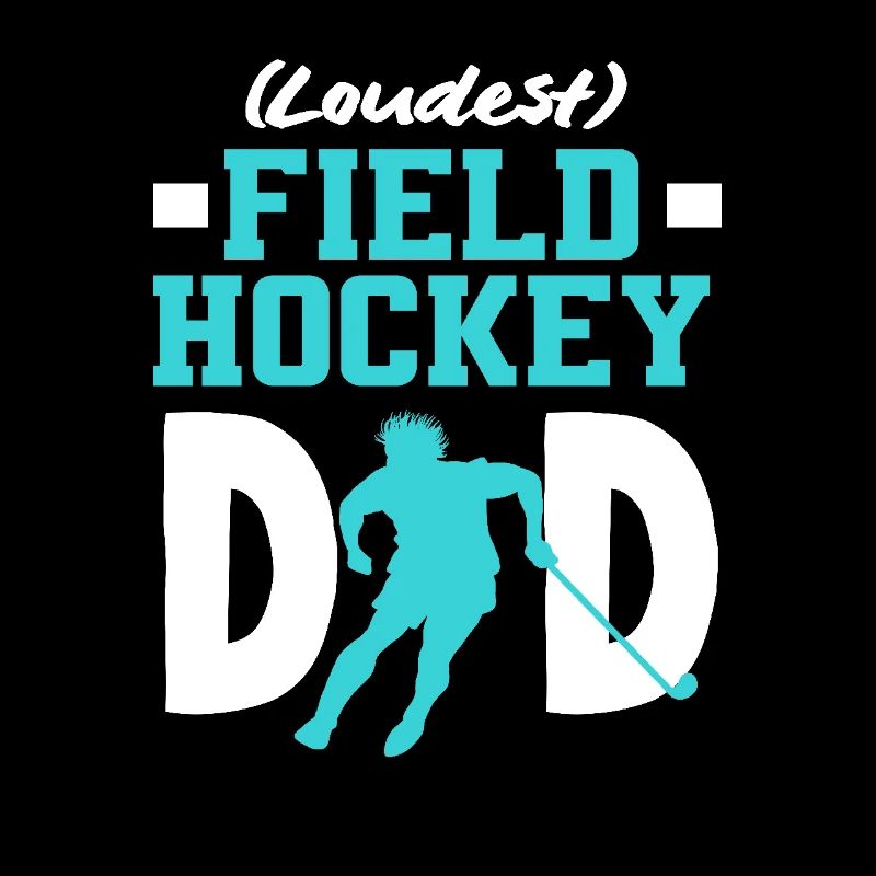 Joueur de hockey sur gazon le plus bruyant Dad Design