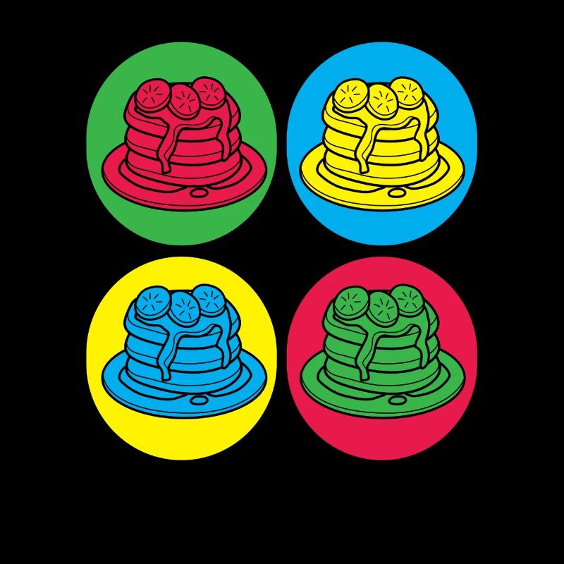 Colorful pancakes Fun for breakfast lovers