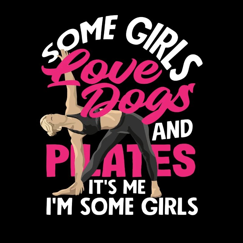 Pilates et filles aimant les chiens