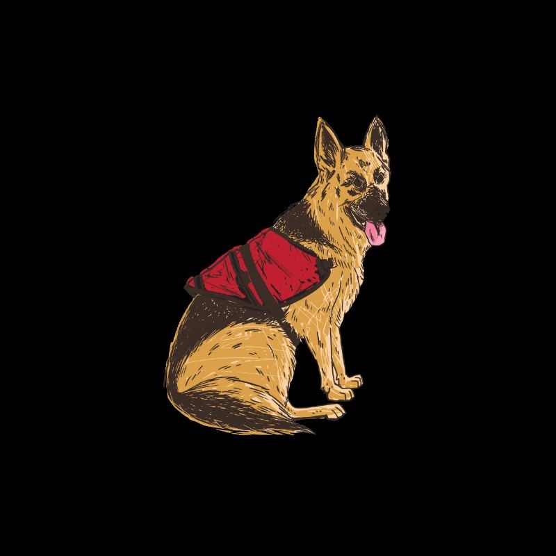 Polizeibeamter Polizeihund