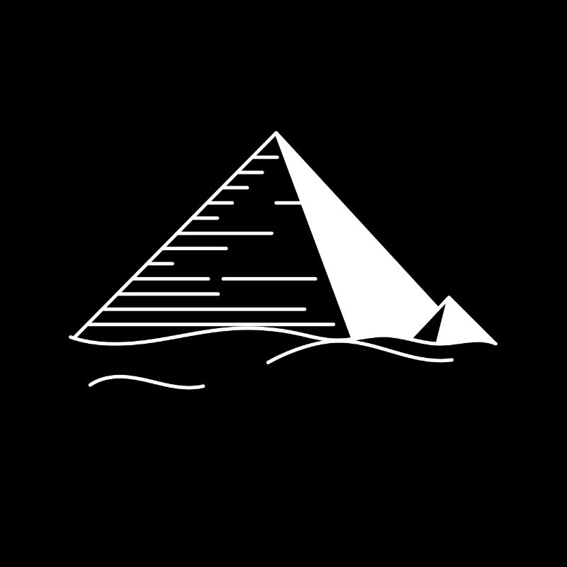 Pyramides dans le désert