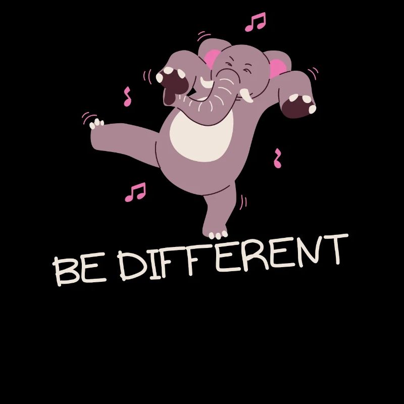 Be different elephant Funny gift