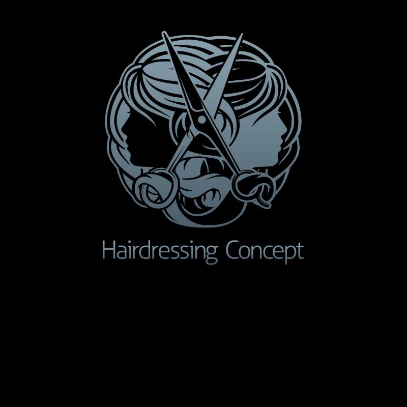 Coupe de cheveux coiffeur Coiffeur Ciseaux Sèche-cheveux Sèche-cheveux