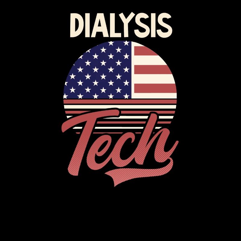 Dialysis Tech American US Flag 4th July