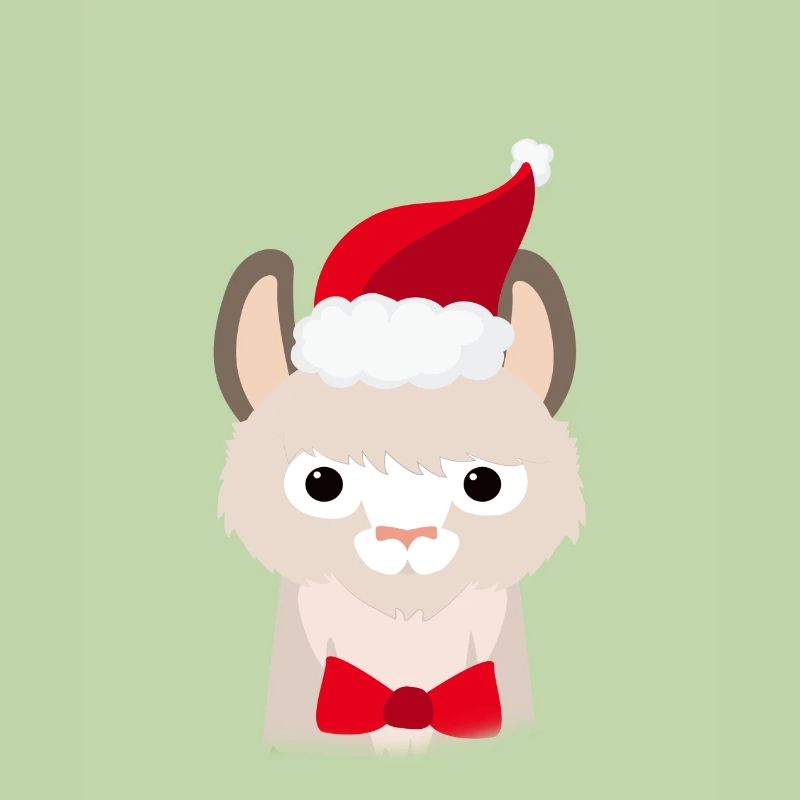 Lama de Noël laid