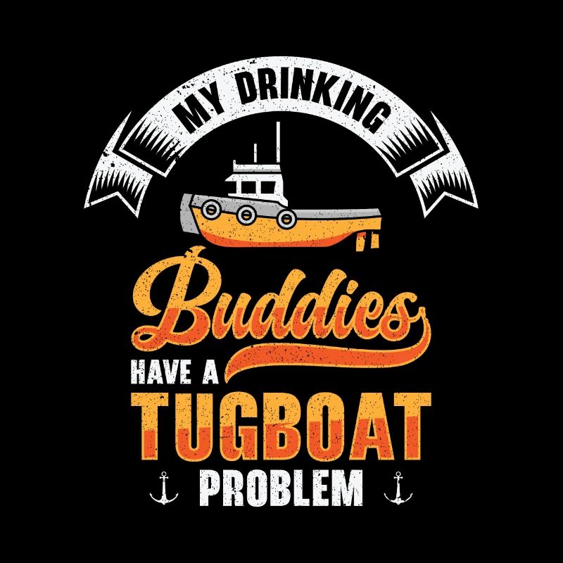 Remorqueur Drinking Buddies Alcool Remorqueur Capitaine
