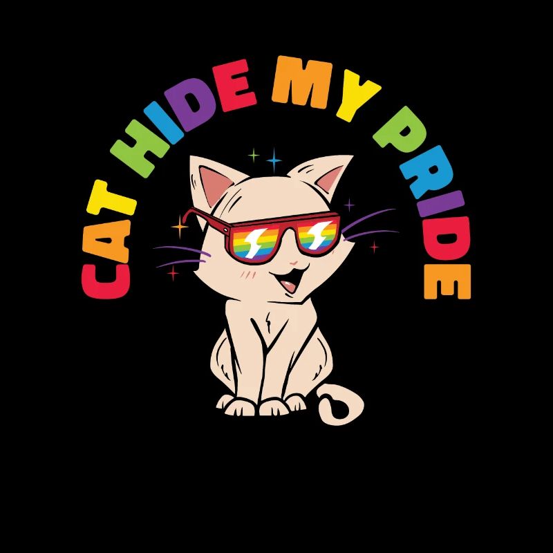 Cat Hide My Pride Chats LGBT et