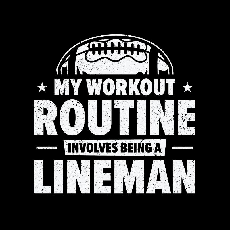 Football Lineman Leben Workout Routine Spieler