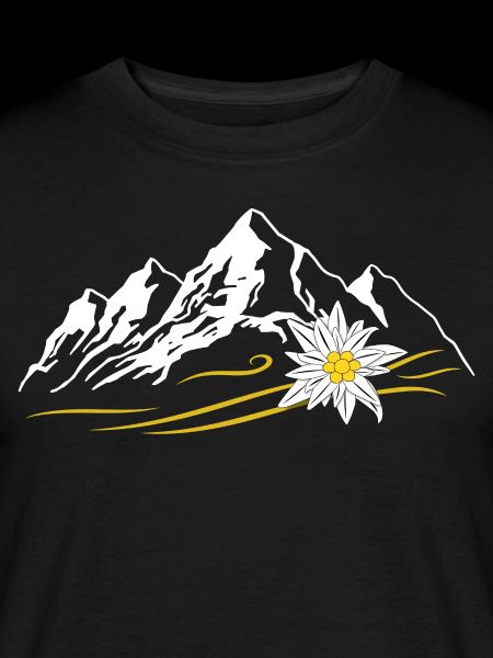 Berglandschaft mit einem Edelweiss