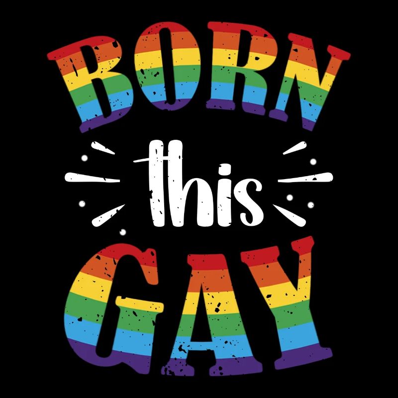 Né ce drapeau de la Gay Pride arc-en-ciel