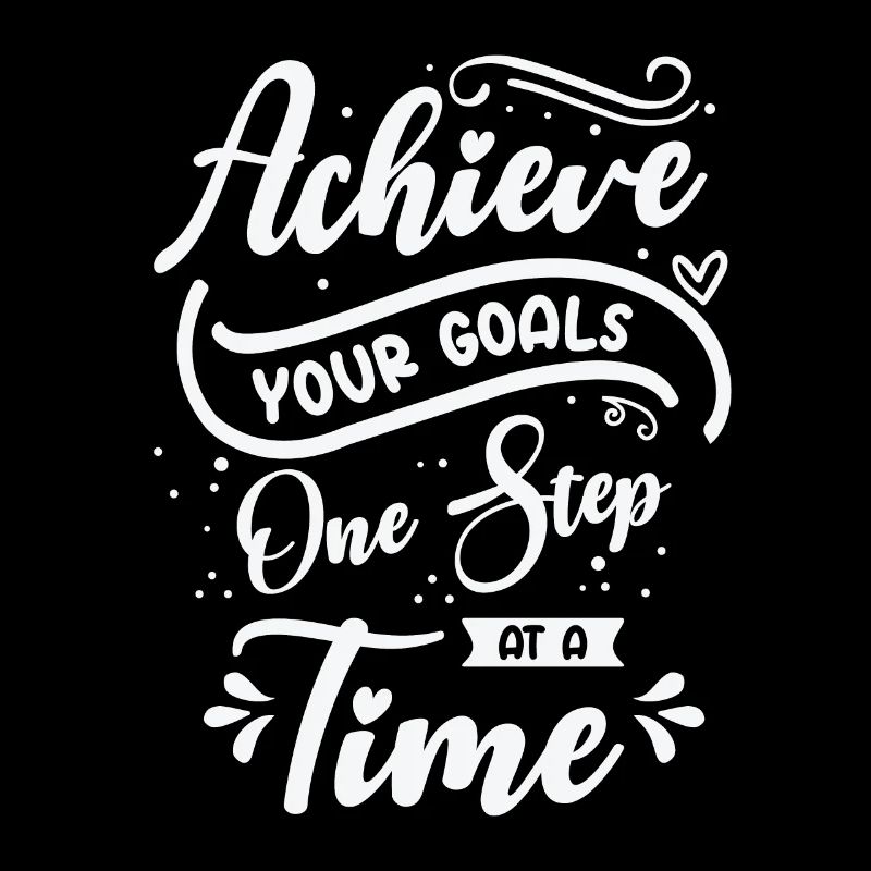 Typographie d’objectif La vie cite un message positif