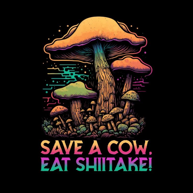 Shiitake Champignon Forêt Champignon Shiitake Moral Vegan Umami