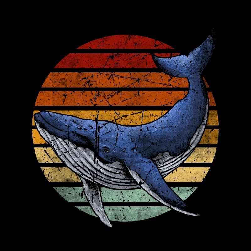 Retro Killer Whale Vintage Orca