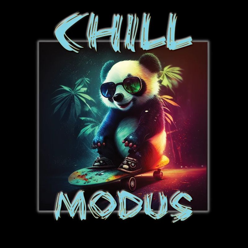 Panda Chill Modus Lustiger Pandabär Spruch