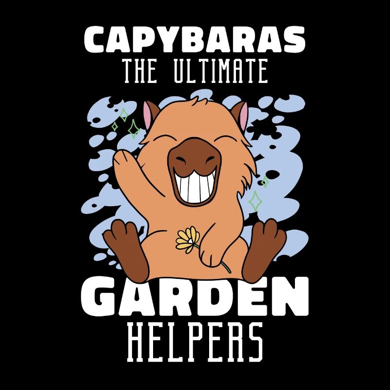Gartenarbeit Capybara Garten Pflanzung Gärtner