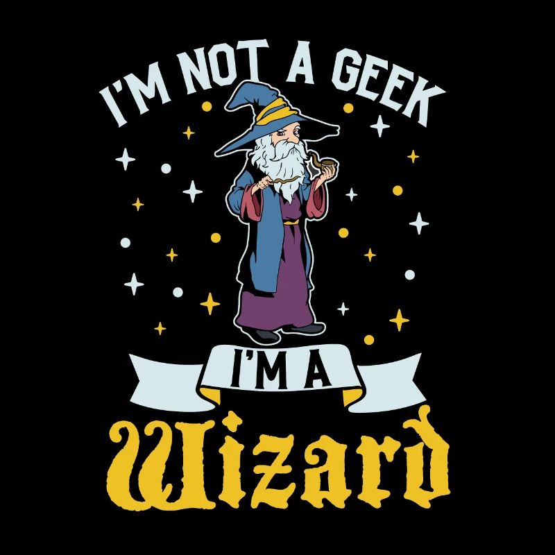 No Geek - D20 RPG Character - Wizard