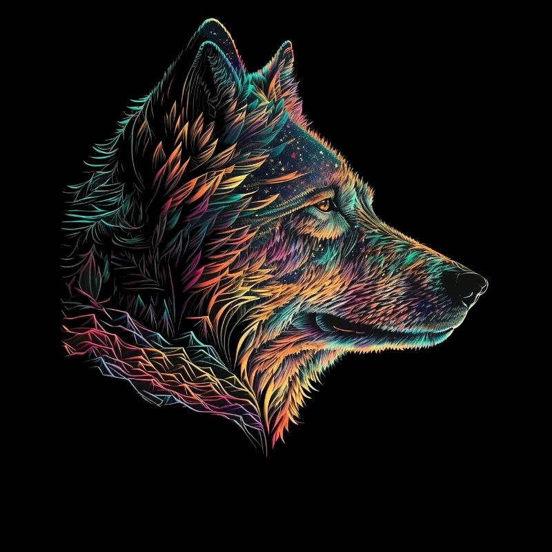 Wolf Geschenkidee Herren Tiermotiv Wolfmotiv