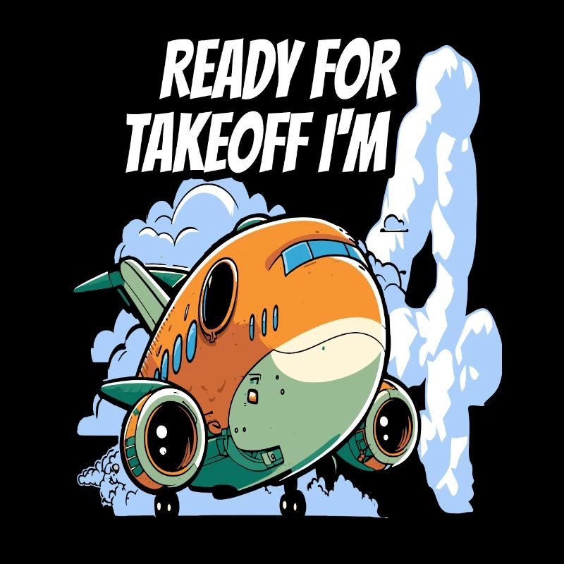Ready for Takeoff I'm 4 - 4nd Birthday Boy