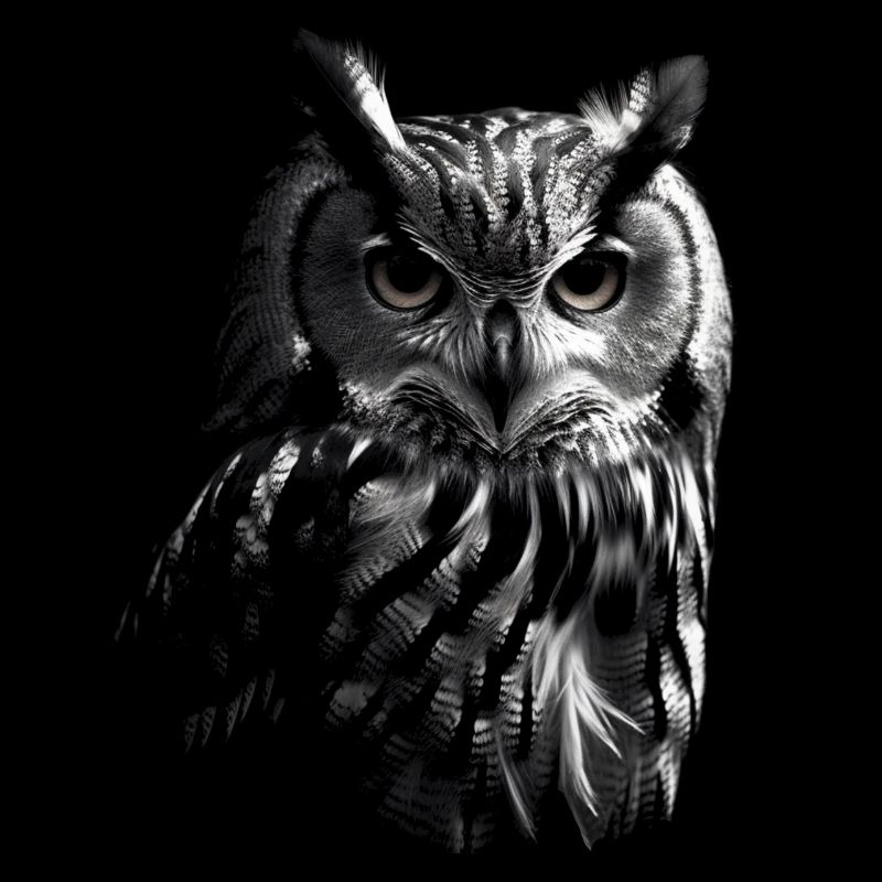 Eule Nachtvogel Vogel Tier Geschenk Kunst